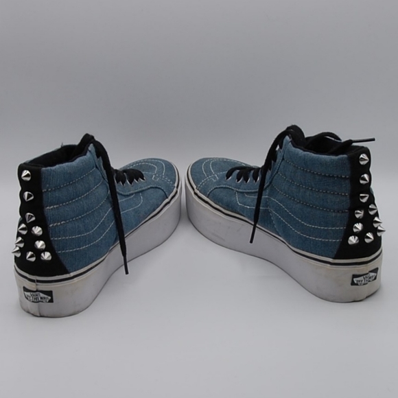 Vans Shoes - Platform denim Sk8-Hi shoes with spikes W6